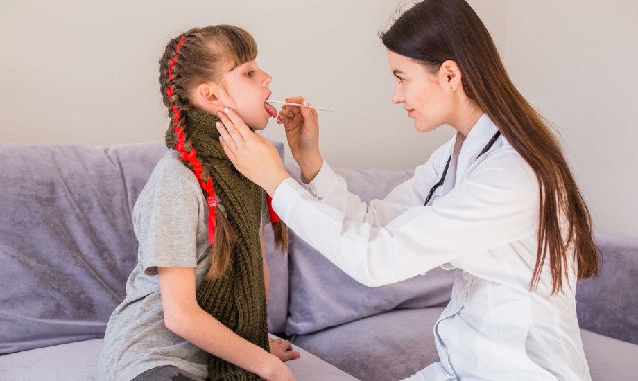 التهاب اللوزتين عند الأطفال