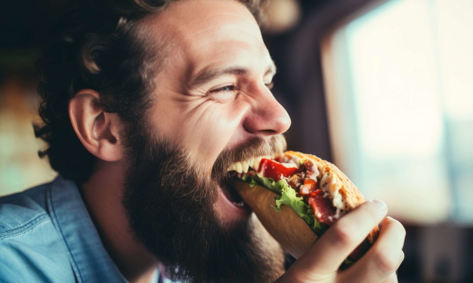 تناول الأكل بسرعة