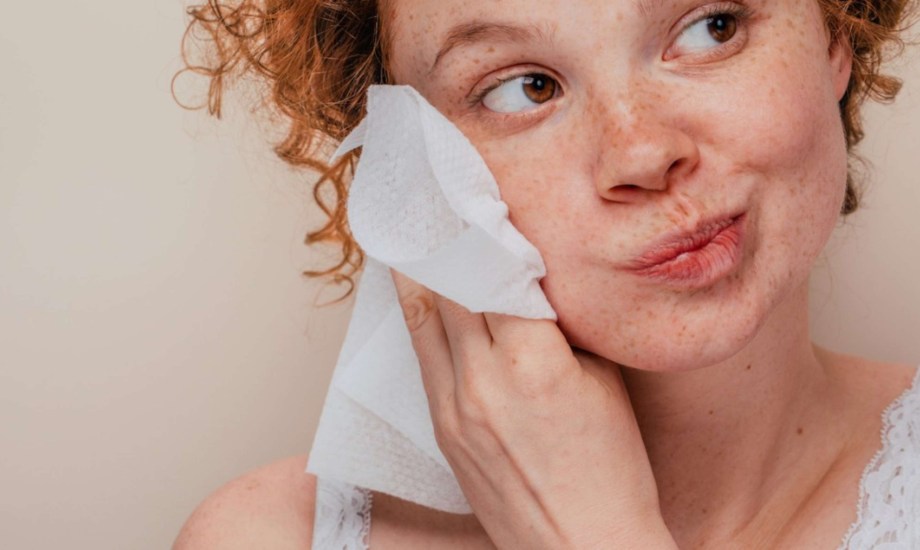 المناديل المبللة تضر البشرة في هذه الحالات