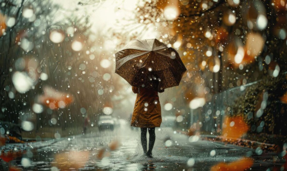 فوائد المشي تحت المطر