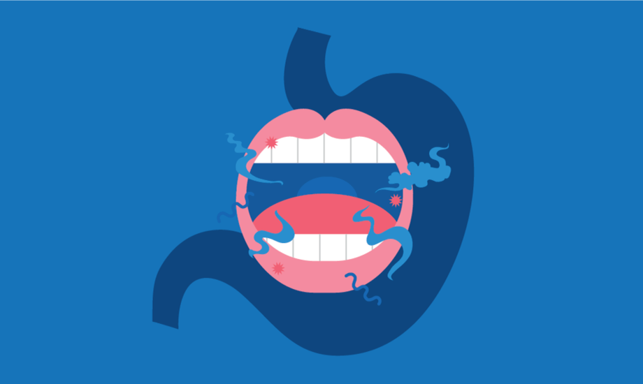 العلاقة بين أمراض الجهاز الهضمي ورائحة الفم الكريهة