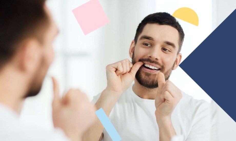 تنظيف الأسنان بالخيط الطبي