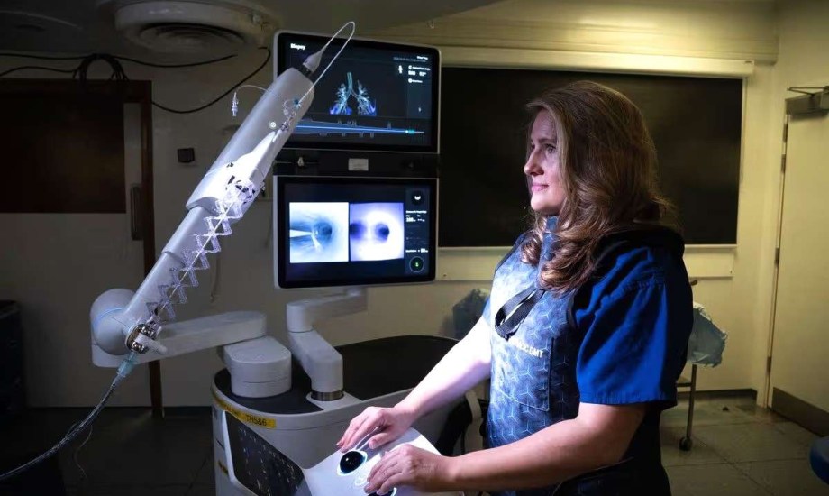 قسطرة بالذكاء الاصطناعى لتشخيص أورام الرئة