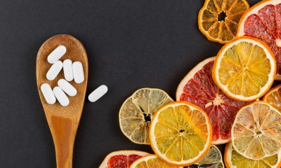 فيتامين سي والكالسيوم